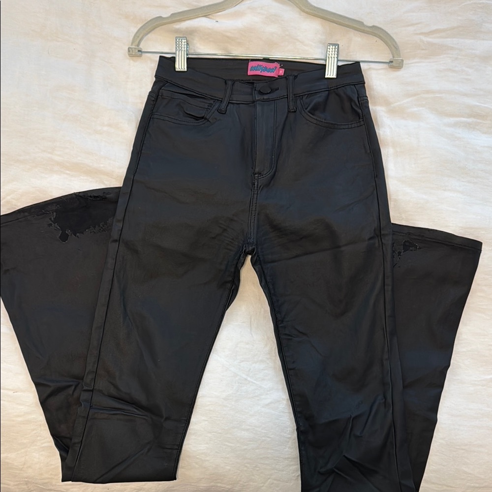 Edikted Shiny Black Jeans